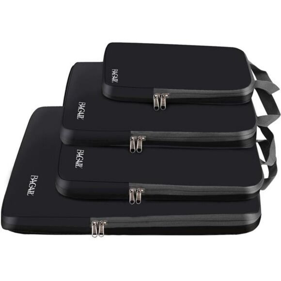 Compression Packing Cubes Set Travel Organizers Expandable Luggage Bags - Picture 1 of 7